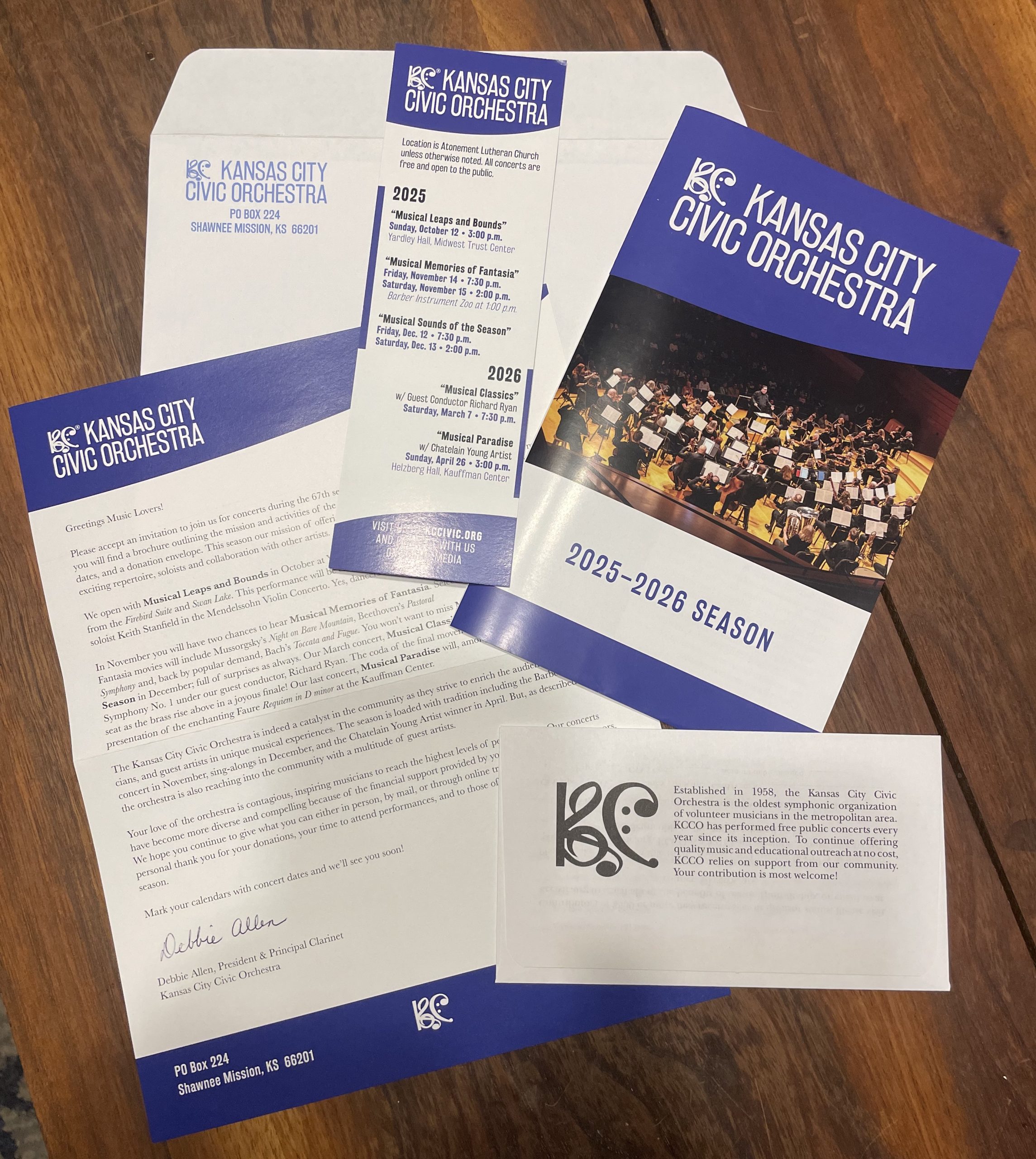KCCO season mailing